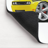 2009-11 Challenger RT Yellow-Black Car Muismat (Hoek)