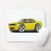 2009-11 Challenger RT Yellow-Black Car Muismat (Met muis)