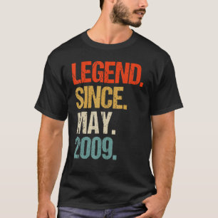 2009 14e verjaardag retro 14 jaar oud t-shirt