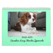 2009-2010 calendrier cavalier d'épagneul du Roi (Protection)