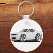 2009-2011 Witte RT-wagen voor Challenger Sleutelhanger (Voorkant)