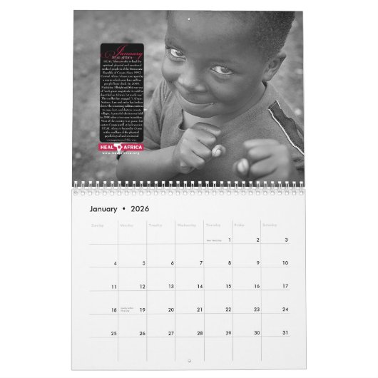 2009 HEAL Africa Calendar Kalender (Jan 2026)