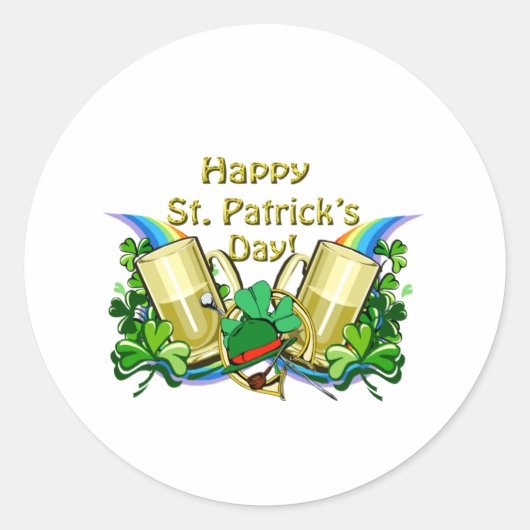 2009 Irish Green Ale Ronde Sticker (Voorkant)