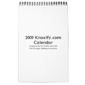 2009 Knoxify.com-agenda Kalender (Hoes)