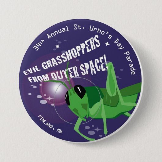 2009 St. Urho's Day Ronde Button 7,6 Cm (Voorkant)