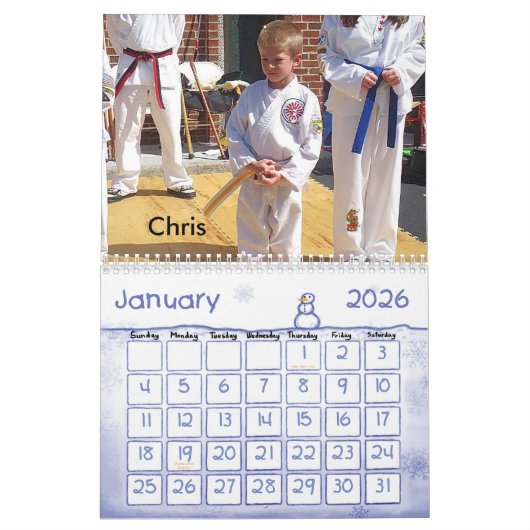 2009 Tae Kwon Do Agenda Kalender (Jan 2026)