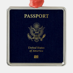 [200] Amerikaans paspoort Hoesje Metalen Ornament
