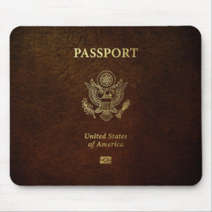 [200] Amerikaans paspoort Hoesje Muismat