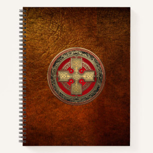 [200] Ancient Celtic Sacred Gold Knot Cross Notitieboek