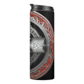 [200] Ancient Celtic Sacred Silver Knot Cross Thermosbeker (Geroteerd rechts)