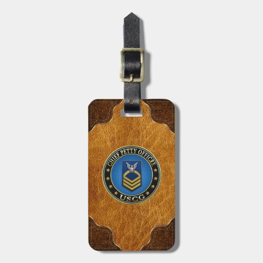 [200] CG: Chief Petty Officer (CPO) Bagagelabel (Voorkant verticaal)