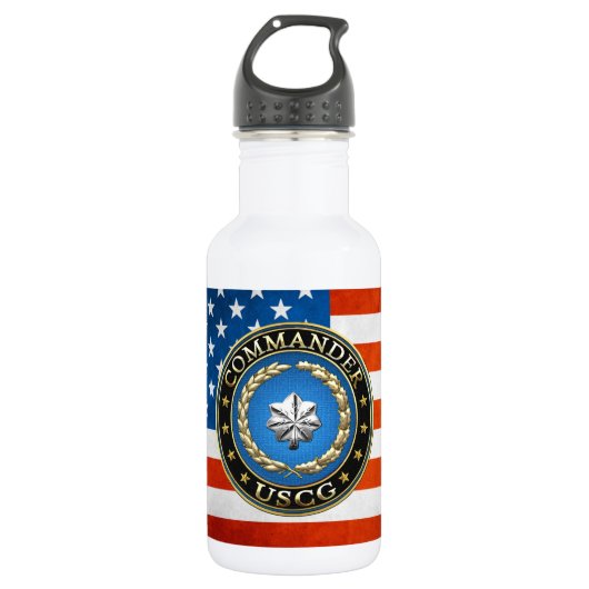 [200] CG: Commandant (CDR) Waterfles (Voorkant)