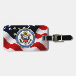 [200] Embleem van het Amerikaanse ministerie van B Bagagelabel