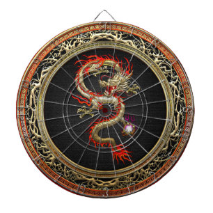 [200] Golden Chinese Dragon Fucanglong Dartbord