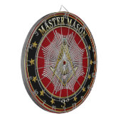 [200] Master Mason - 3rd graads Square & Compass Dartbord (Voorkant Links)