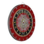 [200] Master Mason - 3rd graads Square & Compass Dartbord (Voorkant Links)