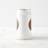[200] Master Mason - Gold Square & Compass Bierpul (Center)