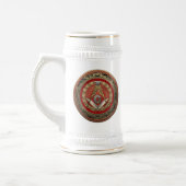 [200] Master Mason - Gold Square & Compass Bierpul (Links)