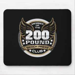 200 Pond Bankdrukclub voor gewichtheffer Gym Muismat