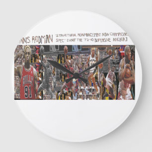 200 Portretten van Dennis Rodman Wandklok Grote Klok