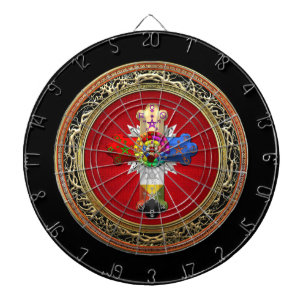 [200] Rosy Cross (Roos Croix) op Red & Gold Dartbord