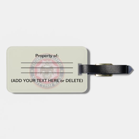 [200] Scottish Rite Double-kopeagle Bagagelabel (Achterkant horizontaal)