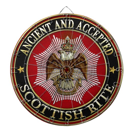 [200] Scottish Rite Double-kopeagle Dartbord (Voorkant)