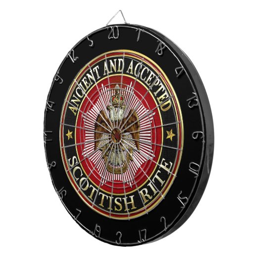 [200] Scottish Rite Double-kopeagle Dartbord (Voorkant Rechts)