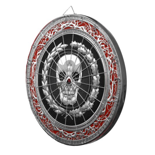 [200] Silver Skull Dartbord (Voorkant Rechts)