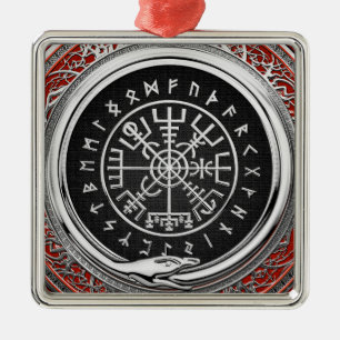 [200] Vegvisir - Viking Silver Magic Runass Metalen Ornament