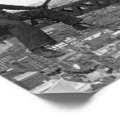 200 voet boven de grond - Skyscraper-constructie - Poster (Hoek)