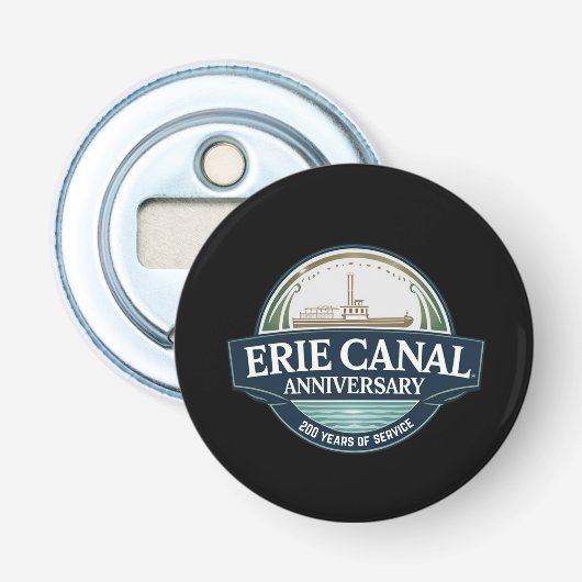 200ste verjaardag Erie Canal Button Flesopener (Voorkant)