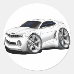 2010-11 Camaro White Car Ronde Sticker