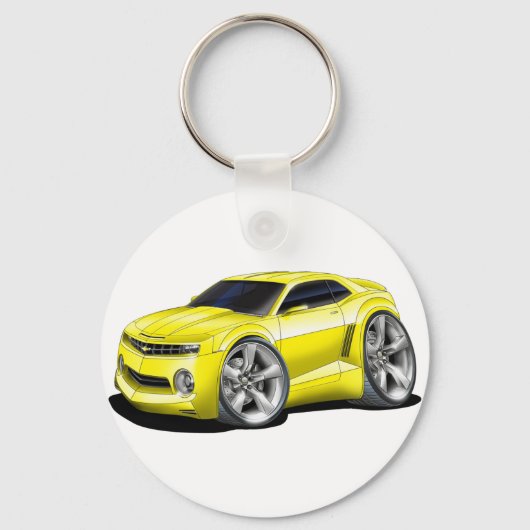 2010-11 Camaro Yellow car Sleutelhanger (Voorkant)