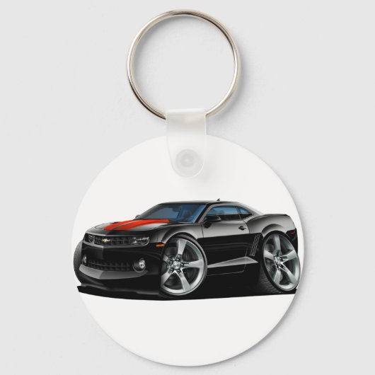 2010-12 Camaro Black-Red Car Sleutelhanger (Voorkant)