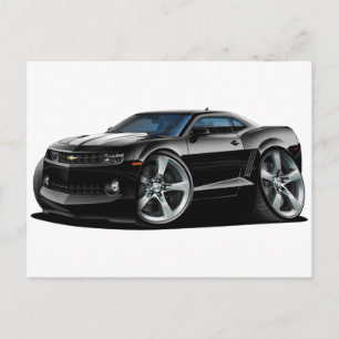 2010-12 Camaro Black-White Car Briefkaart