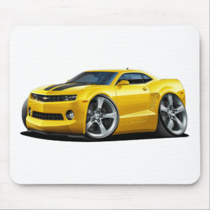 2010-12 Camaro Yellow-Black Car Muismat