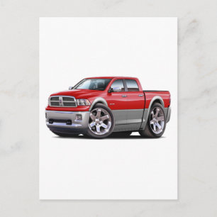 2010-12 Ram Dual Red-Grey Truck Briefkaart