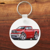 2010-12 Ram Dual Red Truck Sleutelhanger (Voorkant)