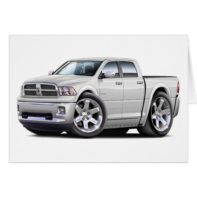 2010-12 Ram Dual White Truck (Voorkant Horizontaal)