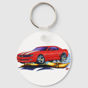 2010 Camaro Rood-Witte auto Sleutelhanger