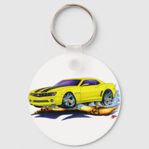 2010 Camaro Yellow-Black Car Sleutelhanger
