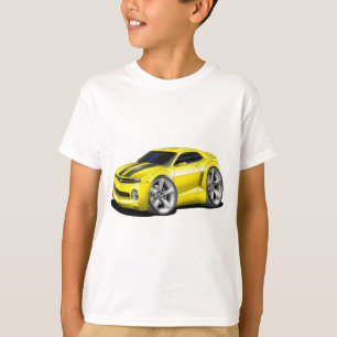 2010 Camaro Yellow-Black Car T-shirt