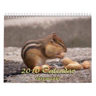 2010 Chipmunk Agenda Kalender