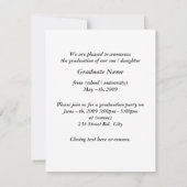 2010 Graduation Invitations -w Kaart (Achterkant)