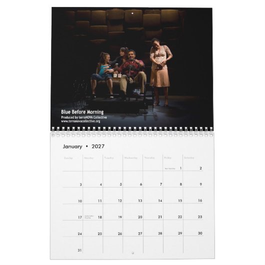 2010 IL attribue le calendrier mural (Jan 2027)