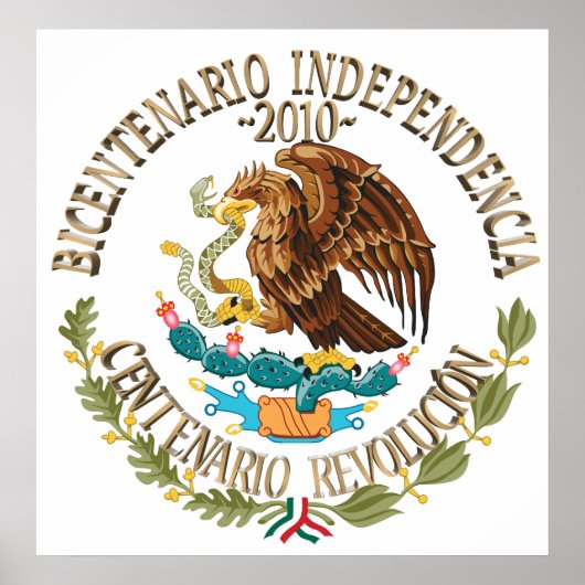 2010 Mexicaanse Onafhankelijkheid/Revolutie Poster (Voorkant)