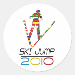 2010: Ski Jump Ronde Sticker