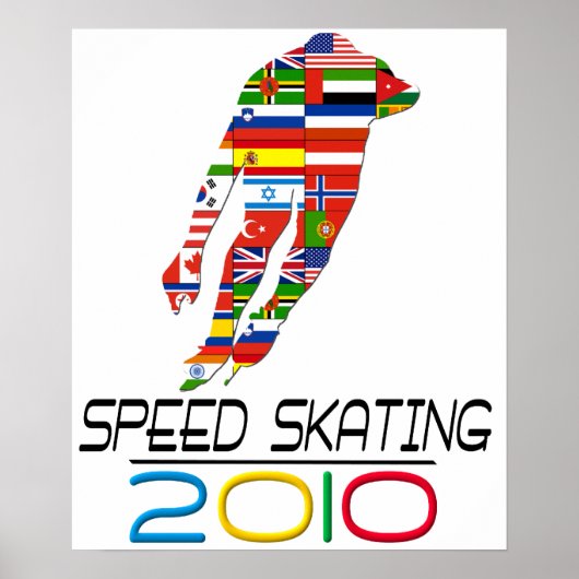 2010: Snelheid schaatsen Poster (Voorkant)