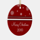 2010 Vroege kerstversiering Keramisch Ornament (Rechts)